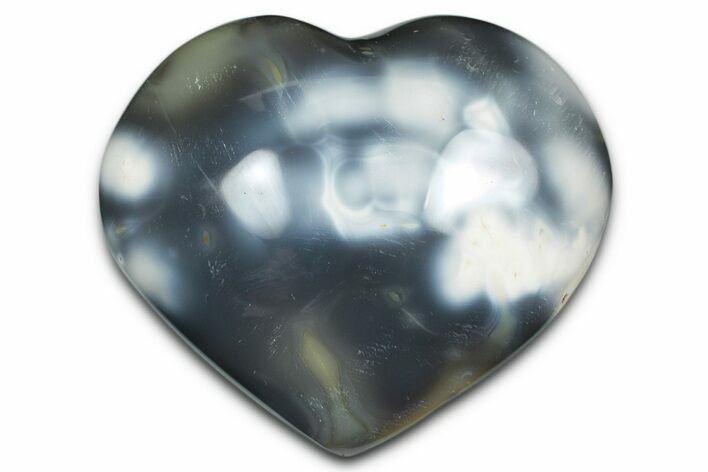Wide Orca Agate Heart - Madagascar #341691